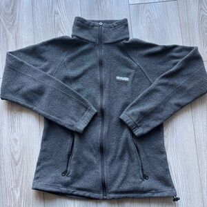 Columbia Charcoal Full-Zip Fleece Jacket